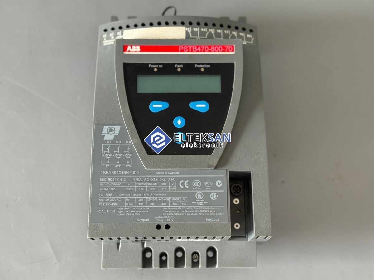 Elteksan -ABB PSTB470-600-70 Soft Starter Kontrol Kartı Tamiri