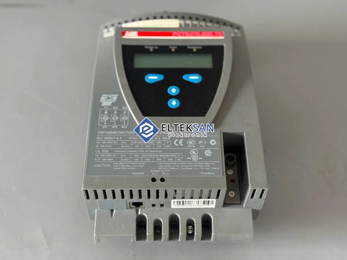Elteksan - ABB PSTB470-600-70 Soft Starter Kontrol Kartı Tamiri