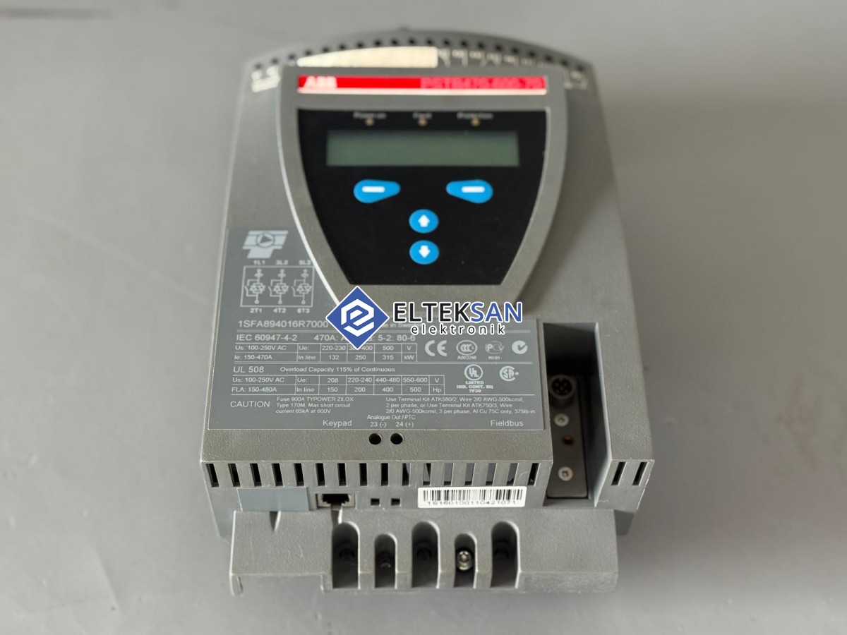 Elteksan -ABB PSTB470-600-70 Soft Starter Kontrol Kartı Tamiri