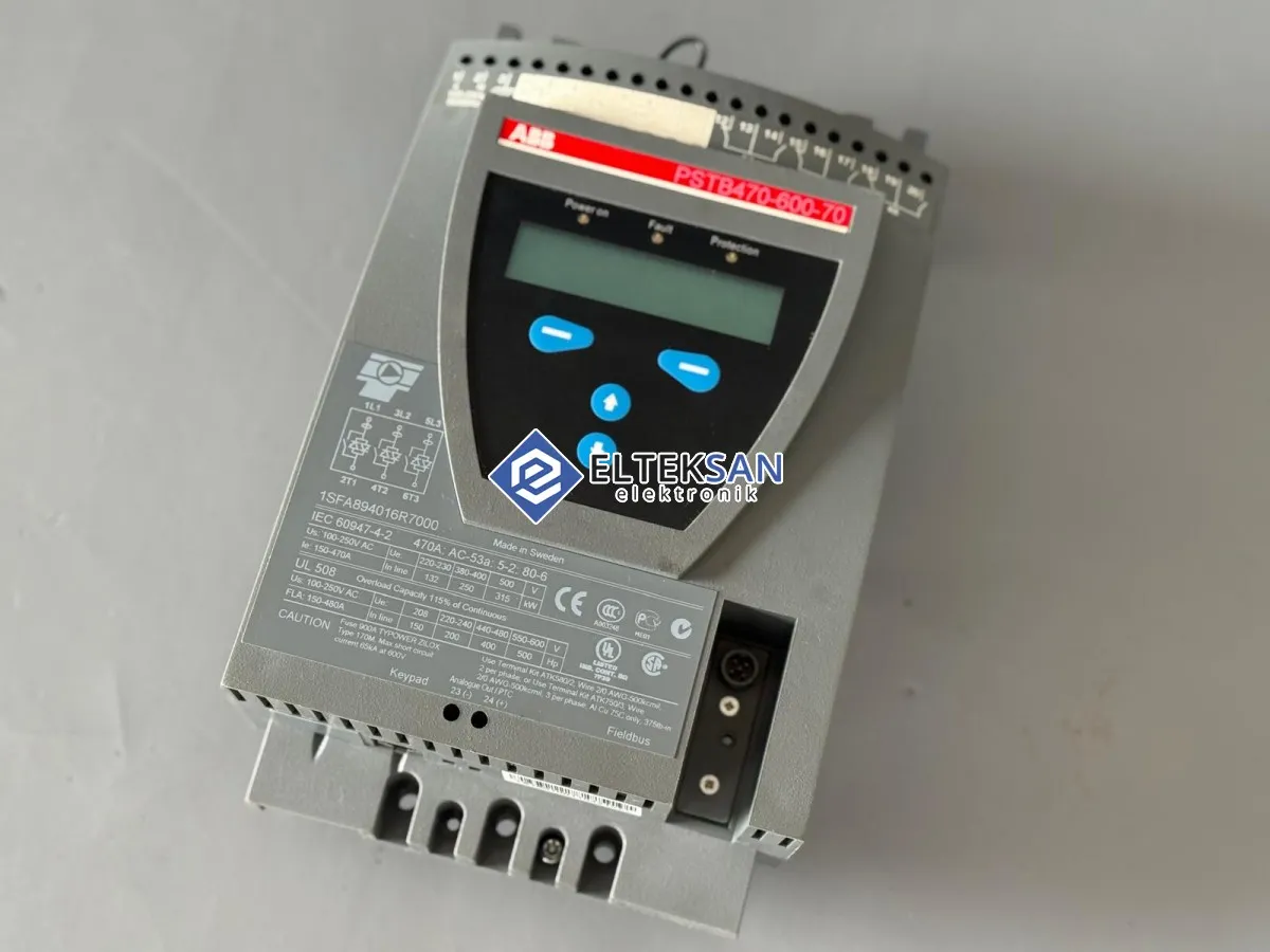 Elteksan - ABB PSTB470-600-70 Soft Starter Kontrol Kartı Tamiri