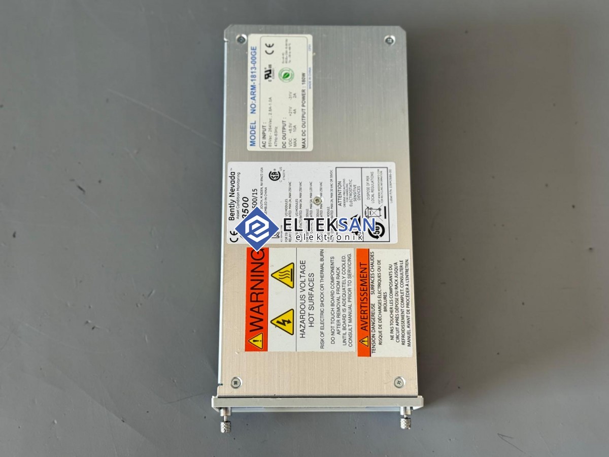 Elteksan -BENTLY NEVADA 3500/15 ARM-1813-00GE Power Supply Tamiri