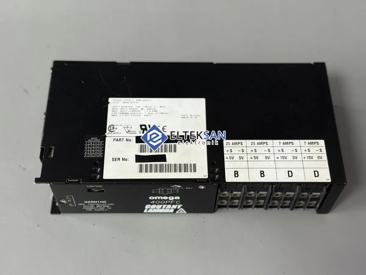 Elteksan - COUTANT LAMBDA OMEGA 400PFC Power Supply Repair - Elteksan Elektronik
