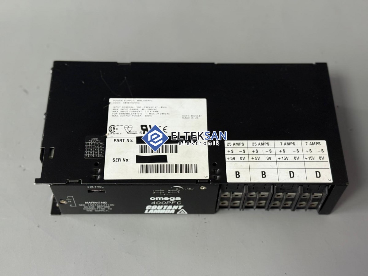 Elteksan -COUTANT LAMBDA OMEGA 400PFC Power Supply Tamiri