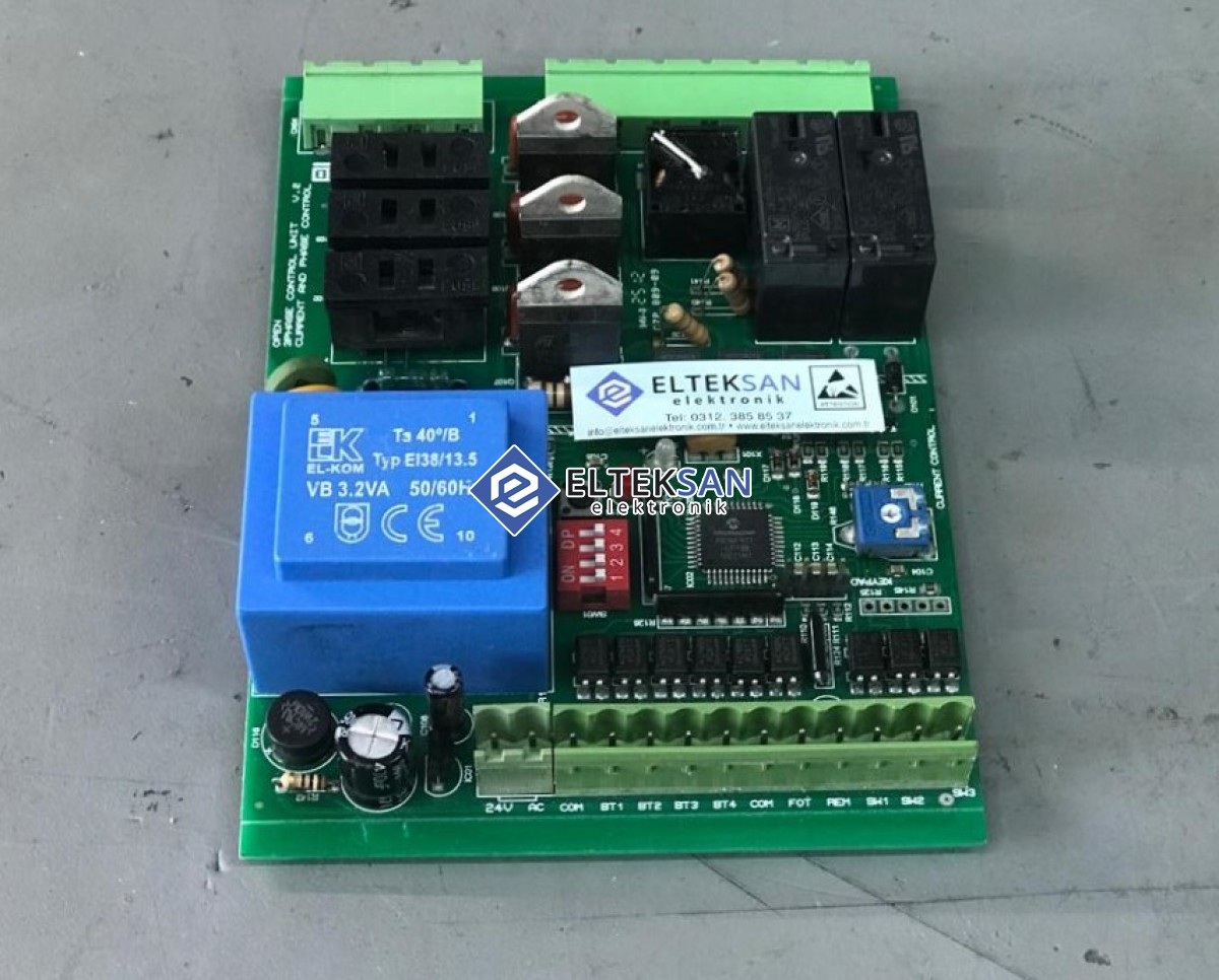 Elteksan -CZP809-09 3 Faz Kapı Kontrol Elektronik Kart Tamiri
