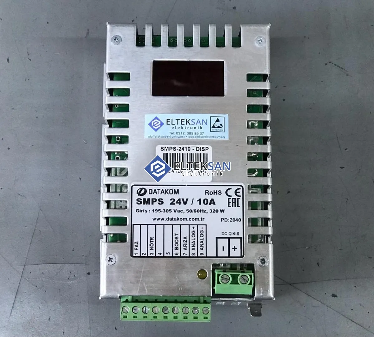 Elteksan - DATAKOM SMPS-2410 Şarj Redresör Tamiri
