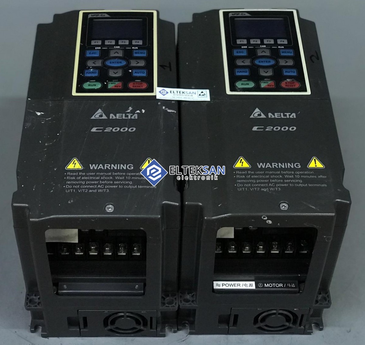 Elteksan -Delta C2000 VFD055C43A 5.5KW Motor Sürücü Tamiri