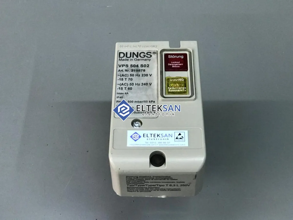 Elteksan - DUNGS VPS 504 S02 Burner Gas Leak Detector Repair