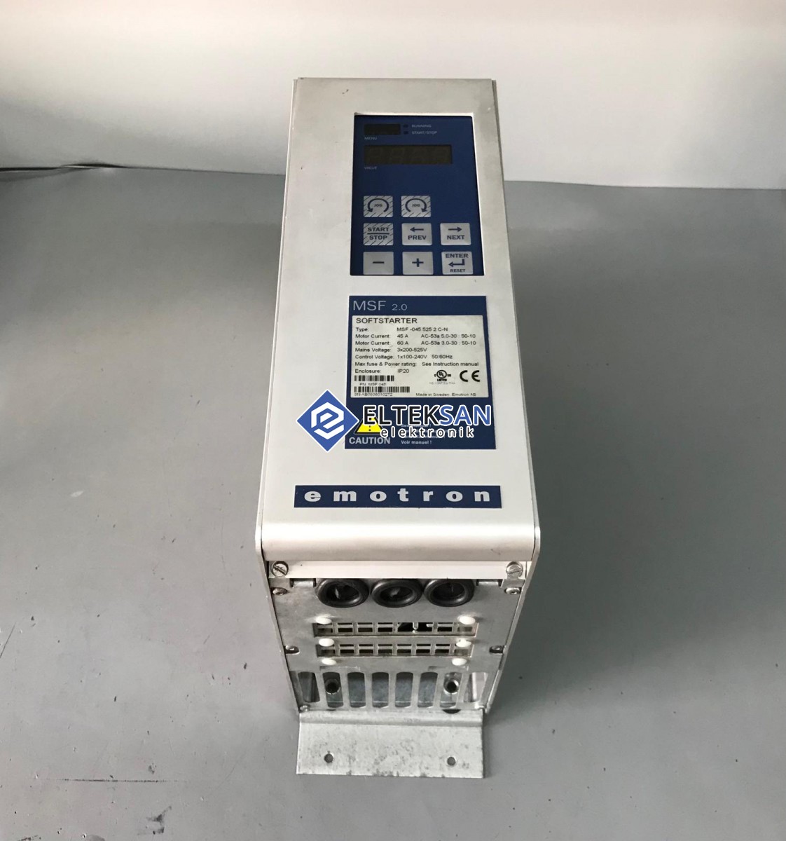 Elteksan -EMOTRON MSF-045 525 45A/60A Soft Starter Motor Sürücü Tamiri