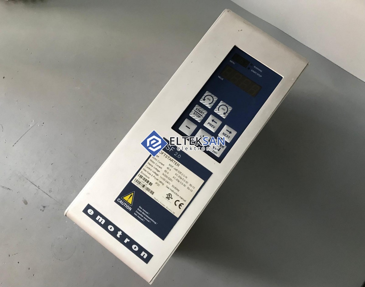 Elteksan -EMOTRON MSF-045 525 45A/60A Soft Starter Motor Sürücü Tamiri