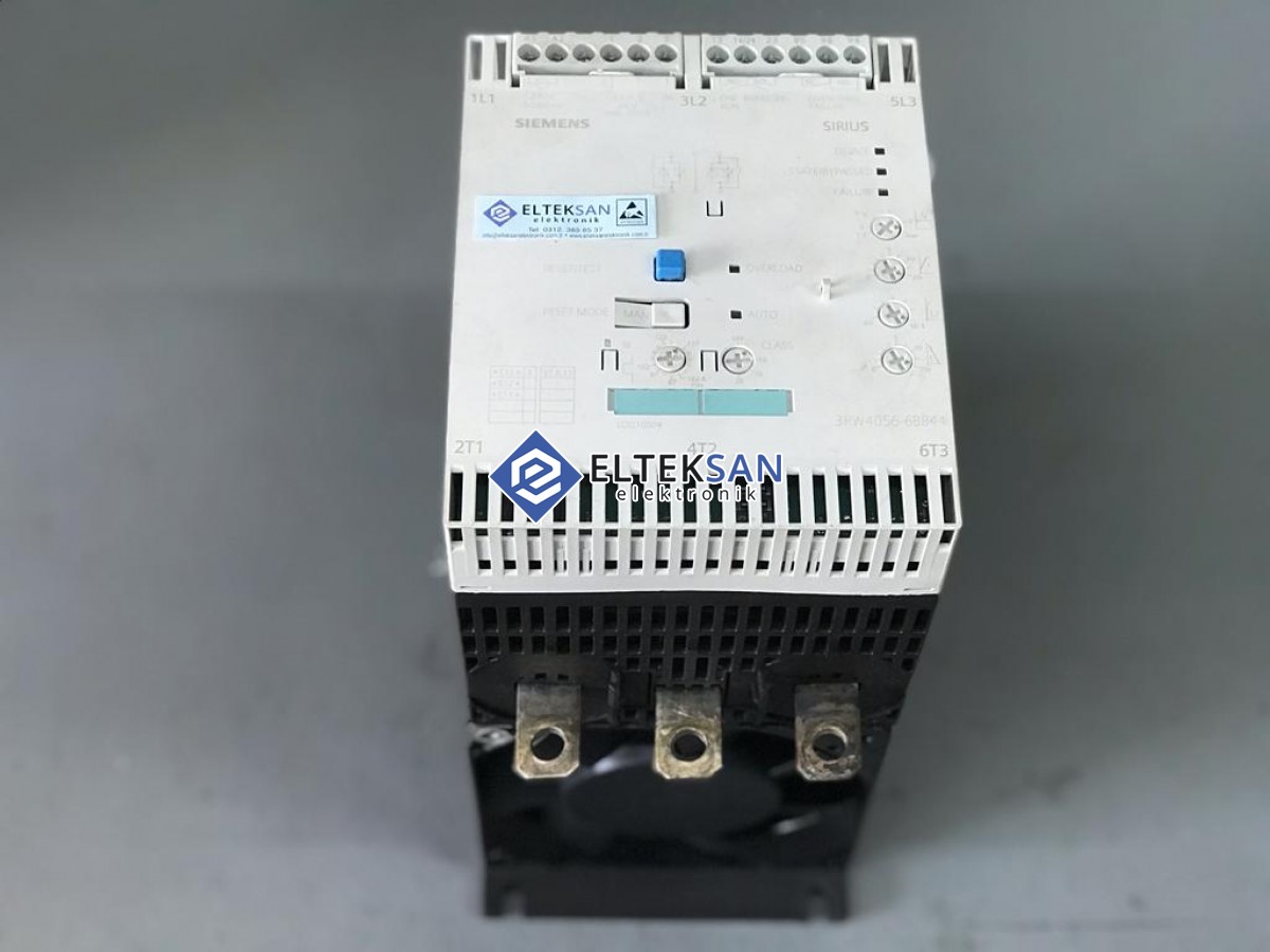Elteksan -SİEMENS 3RW4056-6BB44 162A Soft Starter Motor Sürücü Tamiri