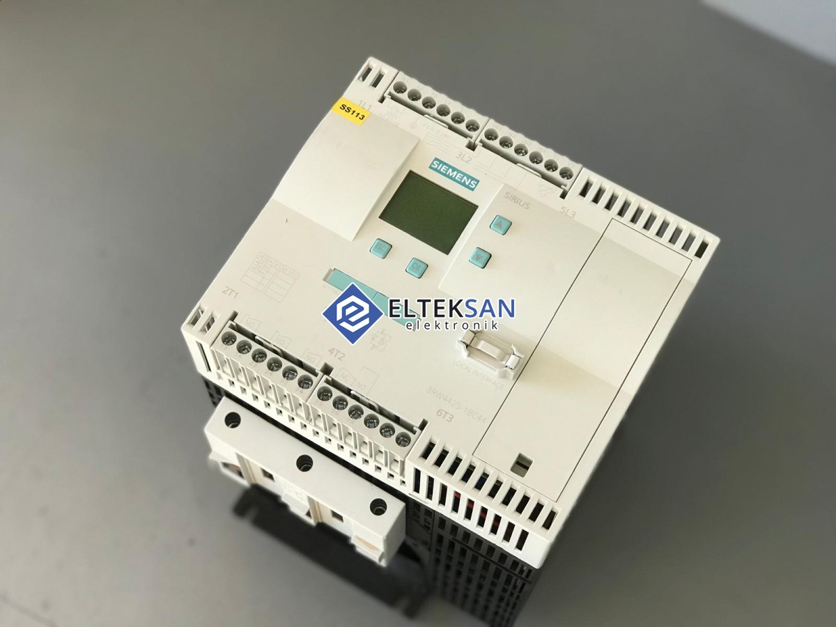 Elteksan -SİEMENS 3RW4425-1BC44 30 KW Soft Starter Motor Sürücü Tamiri