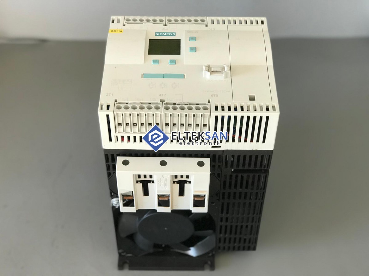 Elteksan -SİEMENS 3RW4425-1BC44 30 KW Soft Starter Motor Sürücü Tamiri
