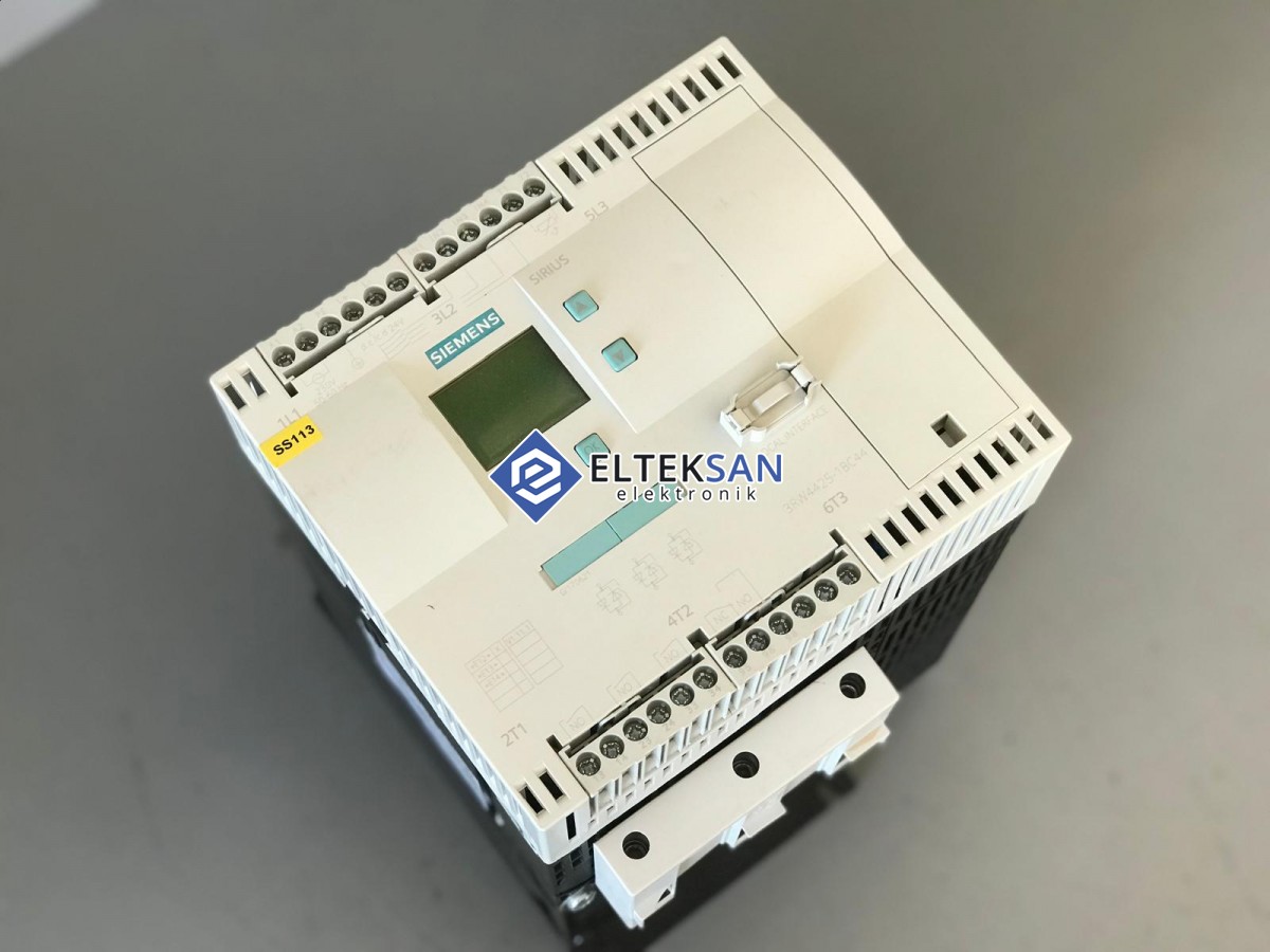 Elteksan -SİEMENS 3RW4425-1BC44 30 KW Soft Starter Motor Sürücü Tamiri