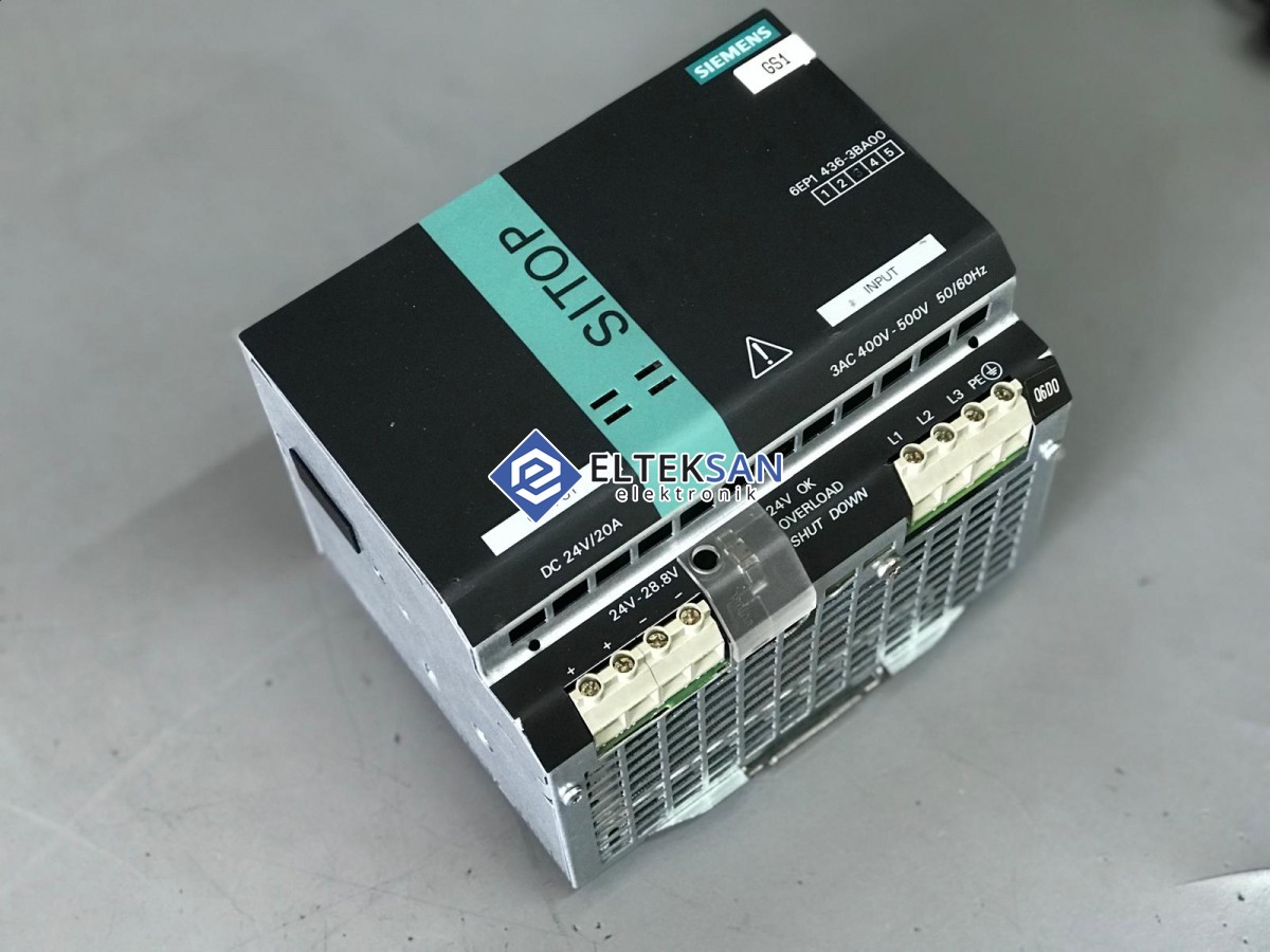 Elteksan -SİEMENS 6EP1436-3BA00 SITOP POWER 20 POWER SUPPLY TAMİRİ