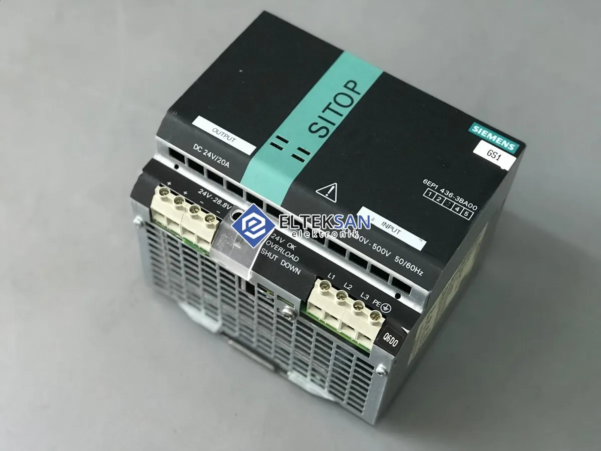 Elteksan - SİEMENS 6EP1436-3BA00 SITOP POWER 20 POWER SUPPLY TAMİRİ