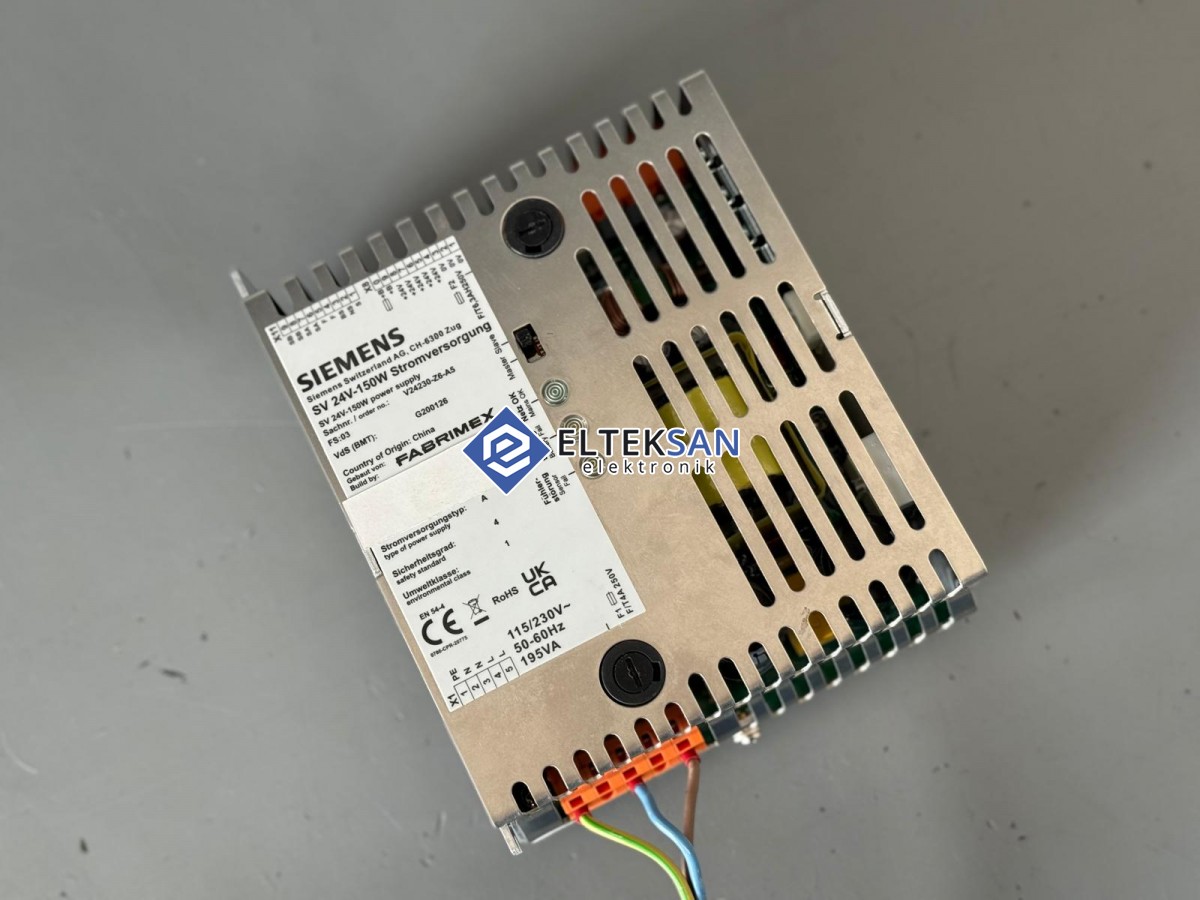 Elteksan -SİEMENS V24230-Z6-A5 SV24V-150W Power Supply Tamiri