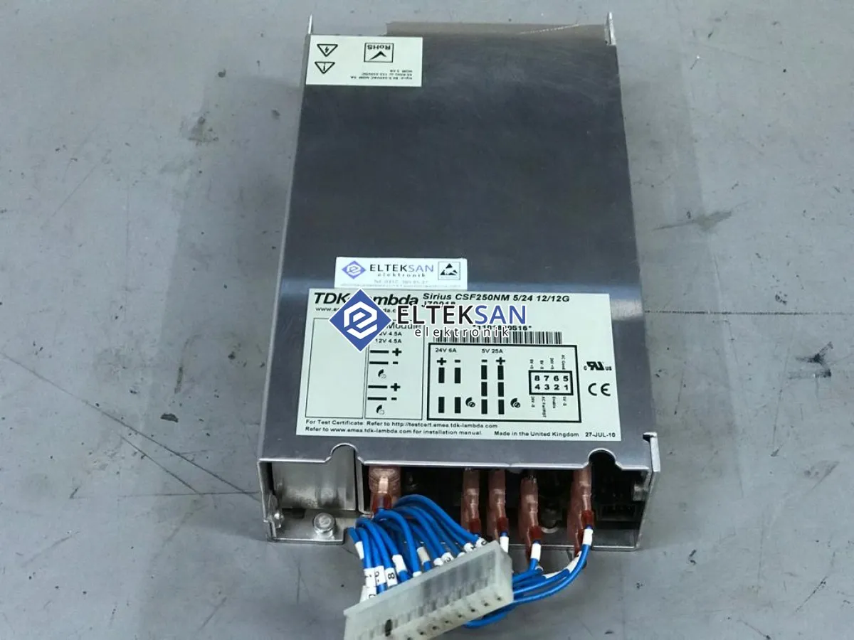 Elteksan - TDK-LAMBDA SIRIUS CSF250NM Power Supply Repair